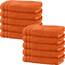 Erwin Müller Handtuch 10er-Pack Heidelberg 100% Baumwolle orange Größe 50x100 cm - saugstark, gut trocknend, kompakt, leichte Qualität - ideal für Sport, Strand, Reisen