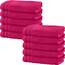Erwin Müller Handtuch 10er-Pack Heidelberg 100% Baumwolle pink Größe 50x80 cm - saugstark, gut trocknend, kompakt, leichte Qualität - ideal für Sport, Strand, Reisen