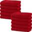 Erwin Müller Badetuch 10er-Pack Heidelberg 100% Baumwolle rot Größe 100x150 cm - saugstark, gut trocknend, kompakt, leichte Qualität - ideal für Sport, Strand, Reisen