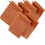 Erwin Müller Waschhandschuh Heidelberg 6er- Pack, 100% Baumwolle Terra Größe 15x21 cm - weiche Qualität, saugstark und strapazierfähig - praktisch durch Schlaufe