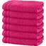 Erwin Müller Duschtuch 6er-Pack Heidelberg 100% Baumwolle pink Größe 70x140 cm - saugstark, gut trocknend, kompakt, leichte Qualität - ideal für Sport, Strand, Reisen