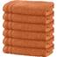 Erwin Müller Duschtuch 6er-Pack Heidelberg 100% Baumwolle Terra Größe 70x140 cm - saugstark, gut trocknend, kompakt, leichte Qualität - ideal für Sport, Strand, Reisen