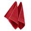 Erwin Müller Seiftuch Heidelberg 2er- Pack 100% Baumwolle rot Größe 30x30 cm - leichte Qualität, saugstark, schnelltrocknend, kompakt - ideal für Sport, Strand, Reisen (weitere Farben)