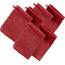 Erwin Müller Waschhandschuh Heidelberg 6er- Pack, 100% Baumwolle rot Größe 15x21 cm - weiche Qualität, saugstark und strapazierfähig - praktisch durch Schlaufe