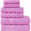 Casa Copenhagen, 6teiliges Designer Handtuch Geschenkset aus 100% ägyptischer Baumwolle Rosa,(2Badetücher, 2Handtücher, 2Waschhandschuhe) Geschenkbox für Damen & Herren
