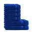 Müskaan Premium Handtuchset 6-TLG – 4 Handtücher & 2 Duschtücher aus 100% Baumwolle – Weich & saugfähig Frottee mit Aufhänger – Royalblau
