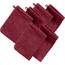 Erwin Müller Waschhandschuh Heidelberg 6er- Pack, 100% Baumwolle weinrot Größe 15x21 cm - weiche Qualität, saugstark und strapazierfähig - praktisch durch Schlaufe