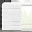 Casa Copenhagen Wave Strukturiertes 6-teiliges kleines Badetuchset - Weiß, aus 100% ägyptischer Baumwolle Kiefergrau, Badetücher für das Badezimmer (perfekte Geschenkset für Damen & Herren)