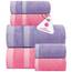 Casa Copenhagen, 6teiliges Designer Handtuch Geschenkset aus 100% ägyptischer Baumwolle – Lila-Rosa – Rosa, 600 g/m² (2Badetücher, 2Handtücher, 2Waschhandschuhe) Geschenkbox für Damen & Herren