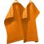 REDBEST Seiftuch New York 2er- Pack orange Größe 30x30 cm - leichte, weiche Qualität, saugstark, sehr strapazierfähig, 100% Baumwolle