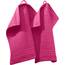 REDBEST Seiftuch New York 2er- Pack pink Größe 30x30 cm - leichte, weiche Qualität, saugstark, sehr strapazierfähig, 100% Baumwolle