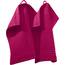 REDBEST Seiftuch New York 2er- Pack Fuchsia Größe 30x30 cm - leichte, weiche Qualität, saugstark, sehr strapazierfähig, 100% Baumwolle