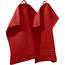 REDBEST Seiftuch New York 2er- Pack rot Größe 30x30 cm - leichte, weiche Qualität, saugstark, sehr strapazierfähig, 100% Baumwolle