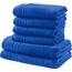 REDBEST Handtuchset, Frottierset New York 6-TLG. Royalblau - leichte, weiche Qualität, saugstark, sehr strapazierfähig, 100% Baumwolle