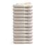 DoubleDry Handtücher Set 12-50 X 100 cm, Flauschige Badehandtücher, Duschhandtücher aus 100% Baumwolle (Oeko-TEX MIG Certified)- 500 g/m², Handtücher für Fitnessstudio, Spa & Strand (Creme)