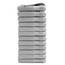 DoubleDry Handtücher Set 12-50 X 100 cm, Flauschige Badehandtücher, Duschhandtücher aus 100% Baumwolle (Oeko-TEX MIG Certified)- 500 g/m², Handtücher für Fitnessstudio, Spa & Strand (Hellgrau)