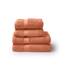 TRAMAS+ Premium 700 g 4er-Set Handtücher, 100% Baumwolle, 2 Handtücher 50x100 cm und 2 Badetücher 70x140 cm, extra weich, schnelltrocknend und sehr saugfähig - Orange