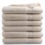 DoubleDry Große Handtücher Set 6-70 X 140cm, Flauschige Badehandtücher, Duschhandtücher aus 100% Baumwolle (Oeko-TEX MIG Certified)- 500 g/m², Große Handtücher für Bad und Dusche - Creme