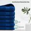 DoubleDry Große Handtücher Set 6-70 X 140cm, Flauschige Badehandtücher, Duschhandtücher aus 100% Baumwolle (Oeko-TEX MIG Certified)- 500 g/m², Große Handtücher für Bad und Dusche - Blau