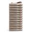 DoubleDry Handtücher Set 12-50 X 100 cm, Flauschige Badehandtücher, Duschhandtücher aus 100% Baumwolle (Oeko-TEX MIG Certified)- 500 g/m², Handtücher für Fitnessstudio, Spa & Strand (Taupe)
