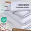 DoubleDry Große Handtücher Set 6-70 X 140cm, Flauschige Badehandtücher, Duschhandtücher aus 100% Baumwolle (Oeko-TEX MIG Certified)- 500 g/m², Große Handtücher für Bad und Dusche - Weiß
