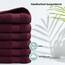 DoubleDry Handtücher Set 12-50 X 100 cm, Flauschige Badehandtücher, Duschhandtücher aus 100% Baumwolle (Oeko-TEX MIG Certified)- 500 g/m², Handtücher für Fitnessstudio, Spa & Strand (Bordeaux)