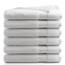 DoubleDry Große Handtücher Set 6-70 X 140cm, Flauschige Badehandtücher, Duschhandtücher aus 100% Baumwolle (Oeko-TEX MIG Certified)- 500 g/m², Große Handtücher für Bad und Dusche - Weiß
