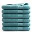 DoubleDry Große Handtücher Set 6-70 X 140cm, Flauschige Badehandtücher, Duschhandtücher aus 100% Baumwolle (Oeko-TEX MIG Certified)- 500 g/m², Große Handtücher für Bad und Dusche - Denim Blau