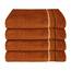 Schiesser Handtuchset Skyline Color - 4-teilig - 50 x 100 cm - Terrakotta