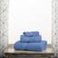 Superior Handtuch-Set aus massiver ägyptischer Baumwolle, Handtuch 50,8 x 76,2 cm, Badetuch 76,2 x 139,7 cm, Waschlappen 33 x 33 cm, Jeansblau, 3-teilig