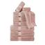 Superior Handtücher aus ägyptische Baumwolle, 9-teiliges Set, 3 Badetücher, 3 Handtücher, 3 Gesichtshandtücher/Waschlappen, schwer, ultraweich, dicker Plüsch, Gästebad, Spa, Hotelbad, gedämpftes Mauve