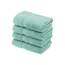 Superior Handtücher aus ägyptischer Baumwolle, 4er-Set, ultraweiche Handtücher, Dickes Plüsch, saugfähig, schwer, Gästebad, Hotel, Spa, Badezimmer, Duschbasics, Meeresgrün (Meeresschaum)