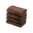 Superior Handtücher aus ägyptischer Baumwolle, 4er-Set, ultraweiche Handtücher, Dickes Plüsch, saugfähig, schwer, Gästebad, Hotel, Spa, Badezimmer, Duschbasics, Braun (Schokolade)