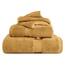 Superior Handtuch-Set aus ägyptischer Baumwolle, mit 1 Badetuch, 1 Handtuch und 1 Gesichtshandtuch/Waschlappen, schwer, ultraweich, dick und flauschig, für Gäste, Spa und Hotel, Gold, 3-teilig