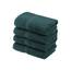 Superior Handtücher aus ägyptischer Baumwolle, 4er-Set, ultraweiche Handtücher, Dickes Plüsch, saugfähig, schwer, Gästebad, Hotel, Spa, Badezimmer, Duschbasics, Blaugrün