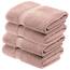 Superior Handtücher aus ägyptischer Baumwolle, 4er-Set, ultraweiche Handtücher, Dickes Plüsch, saugfähig, schwer, Gästebad, Hotel, Spa, Badezimmer, Duschbasics, lila (Gedämpftes Mauve)