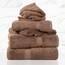Superior - 6-teiliges Handtuchset, 900 Gramm, Baumwolle, schokoladenfarben