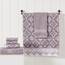 Modern Threads 6-teiliges garngefärbtes Jacquard-Handtuch-Set Charlize Orchidee