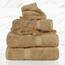 Superior Handtuch-Set aus massiver ägyptischer Baumwolle, Waschlappen 33 x 33 cm, Handtücher 50,8 x 76,2 cm, Badetücher 76,2 x 139,7 cm, Toast, 6-teilig