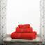 Superior - 3-teiliges Handtuchset, Baumwolle, rot, 900 Gramm
