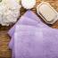 Superior Handtücher aus ägyptischer Baumwolle, 4er-Set, ultraweiche Handtücher, Dickes Plüsch, saugfähig, schwer, Gästebad, Hotel, Spa, Badezimmer, Duschbasics, Lila