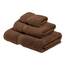 Superior - 3-teiliges Handtuchset, Baumwolle, schokoladenfarben, 900 Gramm