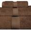 Superior - 3-teiliges Handtuchset, Baumwolle, schokoladenfarben, 900 Gramm