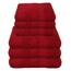 Julie Julsen 6 TLG Handtuchset 3 Badetücher 3 Handtücher Reine Baumwolle über 30 Farben Bordeaux