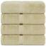 Chakir Turkish Linens Hochwertige türkische Handtücher für das Badezimmer, 100 % Baumwolle, 76,2 x 152,4 cm, 4 Stück, Beige