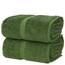 Chakir Turkish Linens Hotel & Spa Qualität, Premium Baumwolle türkische Handtücher (89,9 x 178,8 cm, Jumbo-Badetücher – Moos)