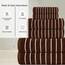 Casa Copenhagen, 6teiliges Designer Handtuch Geschenkset aus 100% ägyptischer Baumwolle –Braun, 600 g/m² (2Badetücher, 2Handtücher, 2Waschhandschuhe) Geschenkbox für Damen & Herren