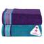 Casa Copenhagen He & She 2-teiliges XL-Designer Badetuch-Set aus 100% ägyptischer Baumwolle Violett–Indigo–Blaugrün, 90x180 cm Badetücher für das Badezimmer (perfekte Geschenkset für Damen & Herren)