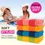 Casa Copenhagen Malibu Strandtücher, entworfen in Dänemark, robust & widerstandsfähig, schnelltrocknend, für Pool, Bad & Dusche, 76x152 cm, 4-teiliges Strand & Badetuch-Set aus Baumwolle-Multicolour