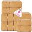 Casa Copenhagen, 6teiliges Designer Handtuch Geschenkset aus 100% ägyptischer Baumwolle -Beige, 500 g/m² (2Badetücher, 2Handtücher, 2Waschhandschuhe) Geschenkbox für Damen & Herren